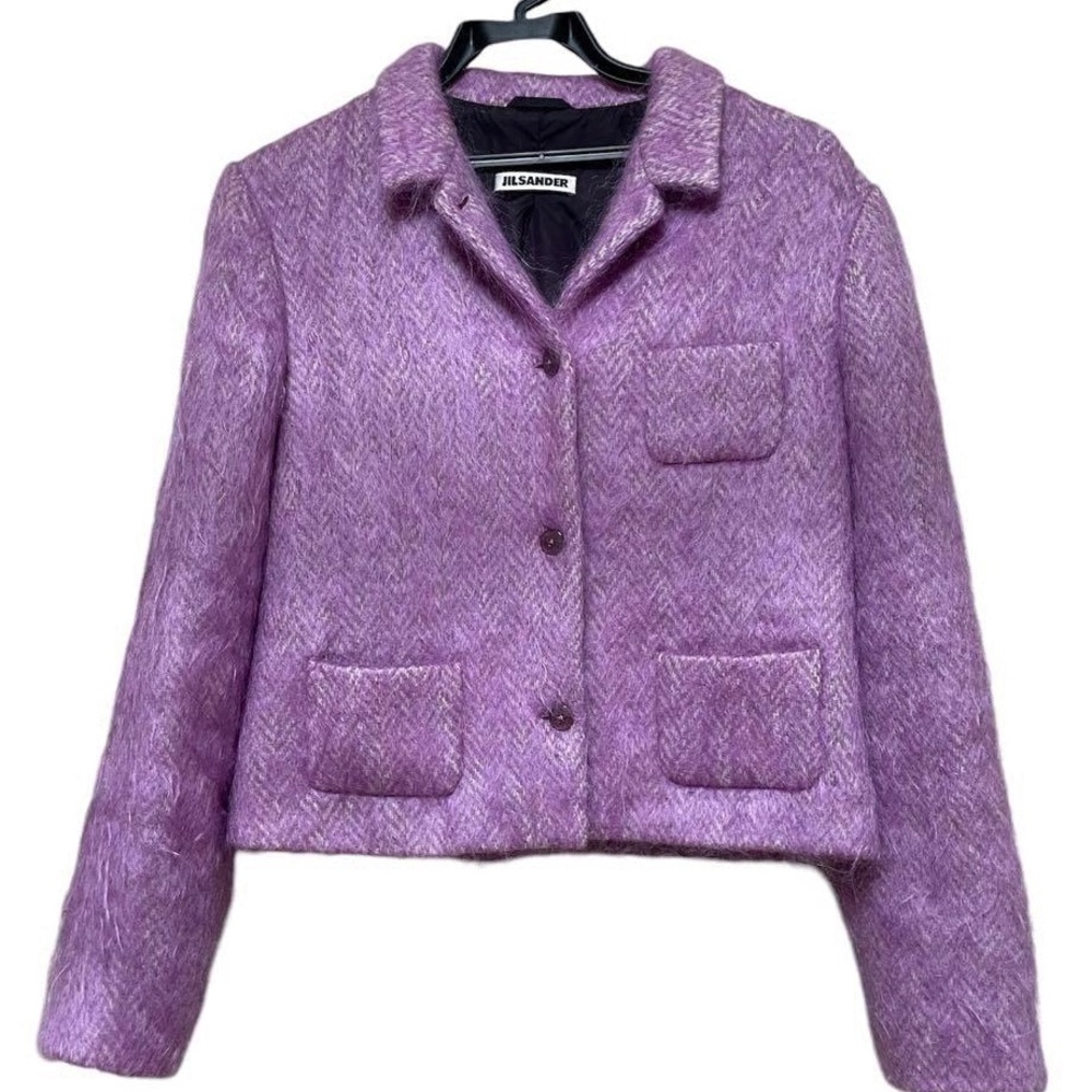 Jil Sander Purple Mohair Jacket